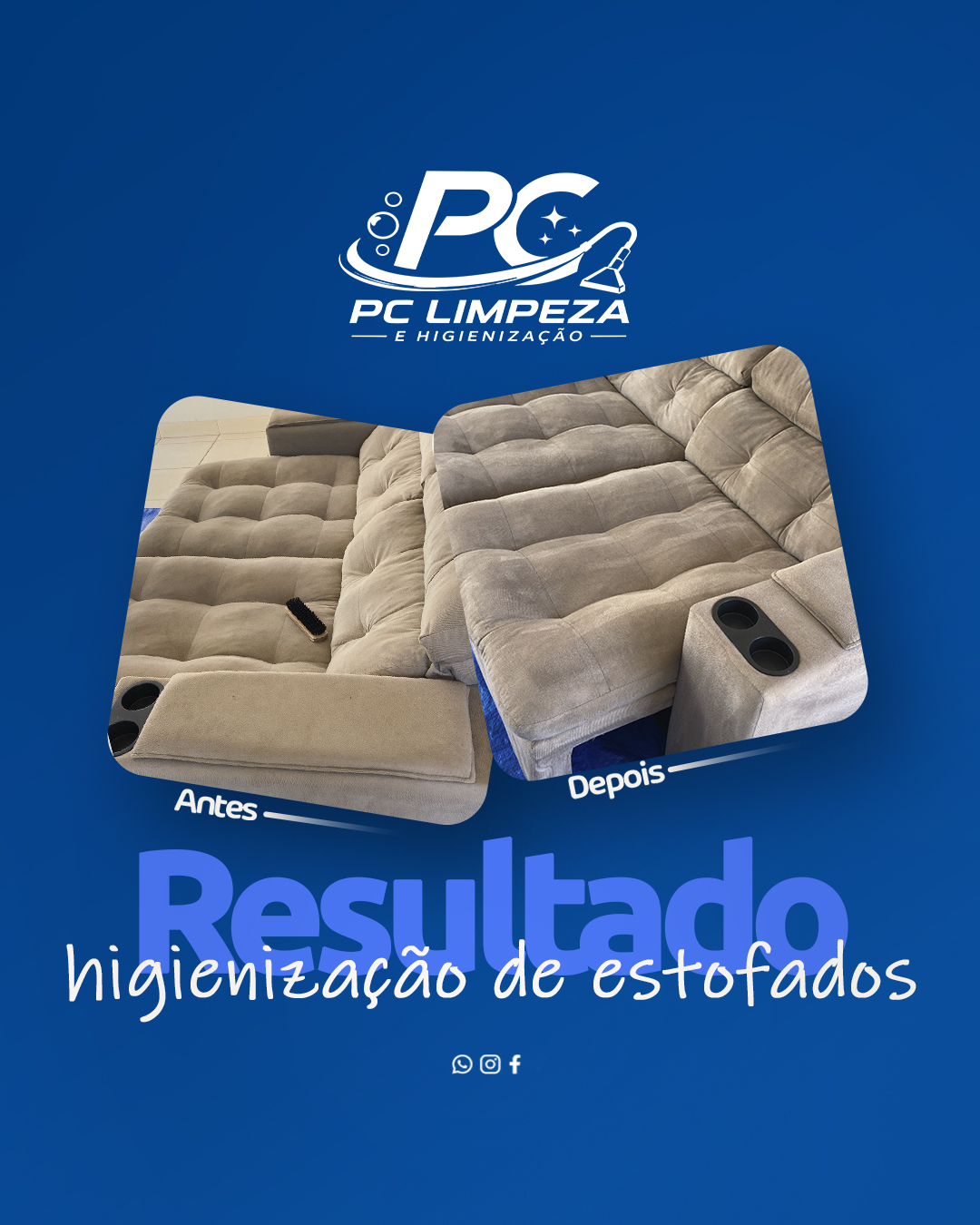 Higienização profissional de estofado